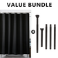 Waterproof Shower Curtain with Bottom Magnets & Hooks
