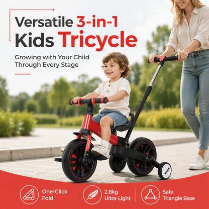 3-in-1 Kids’ Tricycle Balance Bike