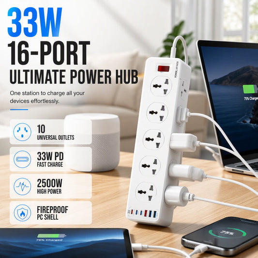 Versatile Multi-Outlet Power Strip