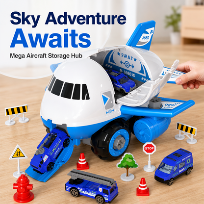 Transforming Track Airplane Toy Set for Kids