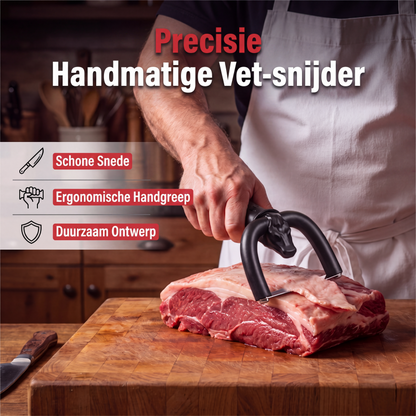 💞50K+ SOLD! 🥩🔪 50% OFF! Handheld Fat Trimmer for Beef & Pork – U-shaped curved holder targets surface fat without wasting lean meat. Stainless steel blade, ergonomic grip – prep like a pro! 🧑‍🍳✨