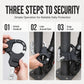 Heavy Duty Scooter Handcuff Lock Anti Theft Alloy Steel Chain Lock with Storage Bag