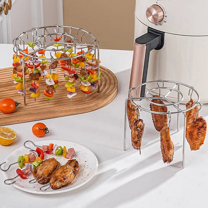 316 Stainless Steel Multi-Function Air Fryer Roasting Rack Set
