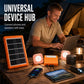 Portable Solar Power System with 2 LED Lights