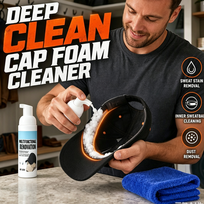 No‑Rinse Baseball Cap Foam Cleaner