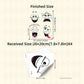 4 Sheets Funny Smiley Face Stickers