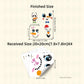 4 Sheets Funny Smiley Face Stickers