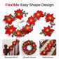 Christmas Poinsettia Flower String Lights
