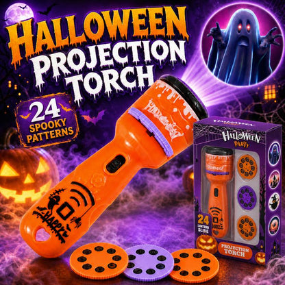 Kids Christmas Halloween Projection Flashlight Toy