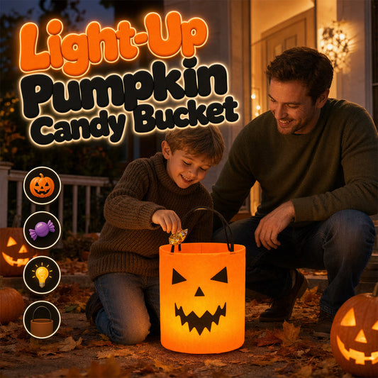 Light Up Halloween Candy Bucket