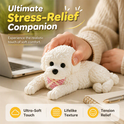 🧸 50% OFF! 🐶 Squeezable Teddy Dog – Stress Relief, Soft & Cute ✨