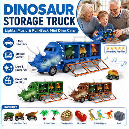 🦖⏰ LIMITED-TIME 50% OFF – Dinosaur Musical Transporter | Transport Dinosaurs, Play, & Discover Music