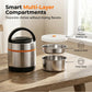 🍱 Multi-Layer Stainless Steel Insulated Food Jar – 1.2L Thermal Lunch Container with Separate Compartments