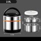 🍱 Multi-Layer Stainless Steel Insulated Food Jar – 1.2L Thermal Lunch Container with Separate Compartments