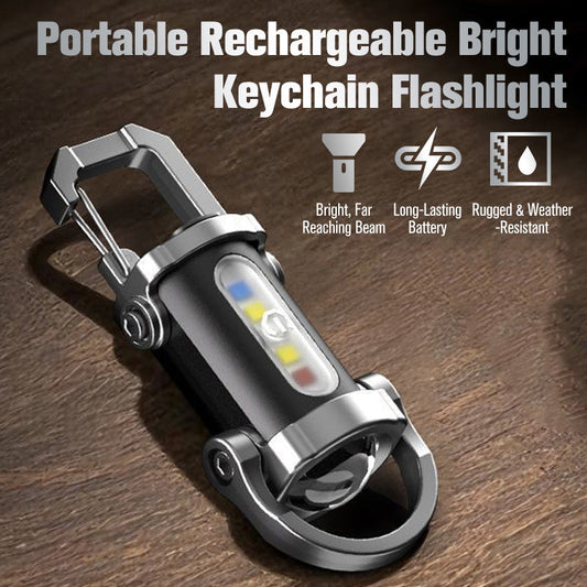 💥Halloween Sale: 49% OFF🎁Portable Rechargeable Bright Keychain Flashlight