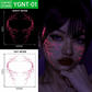 Halloween Luminous Face Tattoo Stickers