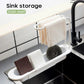 Kitchen Telescopic Sink Shelf Drainer Rack Storage Basket