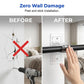 Heavy-Duty Self-Adhesive Rod Support Brackets