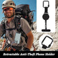 Retractable Anti-Theft Steel Cable Keychain with Bottle Opener