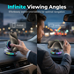 RGB Electric Car Phone Mount with Wireless Charging