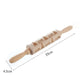 🎄 Embossed Rolling Pin | Festive Cookie Patterns