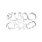 10PCS Stainless Steel Halloween Cookie Cutters