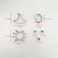10PCS Stainless Steel Halloween Cookie Cutters