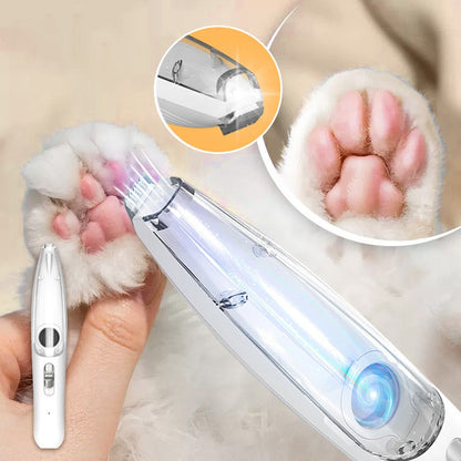 Cordless Pet Hair Trimmer with LED Light