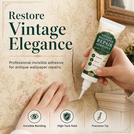 🔥🎁New Arrival Limited Time 49% Off🔥Clear Wallpaper Seam Repair Glue🏡