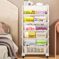🎁Black Friday Sale - Limited time 49% OFF💥Movable Bookshelf on Wheels – 5/6 Tiers, 45° Angled, Lockable Casters 📖