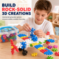 Kids 3D Interlocking Snowflake Building Blocks