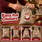 Christmas Burlap Gift Bags with Drawstring