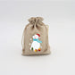 Christmas Burlap Gift Bags with Drawstring