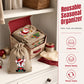 Christmas Burlap Gift Bags with Drawstring