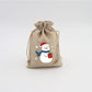 Christmas Burlap Gift Bags with Drawstring