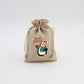 Christmas Burlap Gift Bags with Drawstring