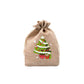 Christmas Burlap Gift Bags with Drawstring