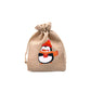 Christmas Burlap Gift Bags with Drawstring