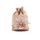 Christmas Burlap Gift Bags with Drawstring