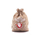 Christmas Burlap Gift Bags with Drawstring