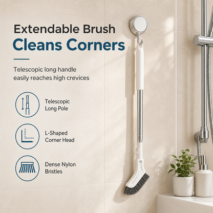 Multifunctional Extendable Long Handle Floor Scrub Brush