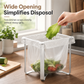 Foldable Stainless Steel Trash Bag Holder for Kitchen & Desktop