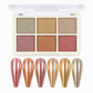 6 Colors Nail Pigment Powder for Nail Art