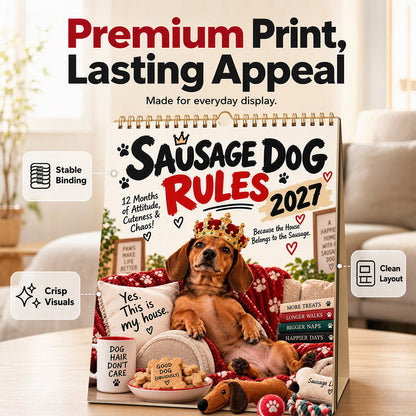 2027 Playful Dachshund Calendar