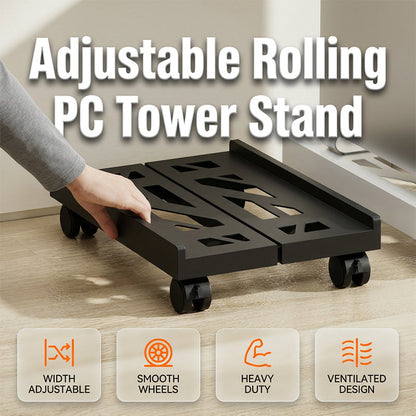 Rolling Computer Tower Stand for PC Case
