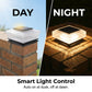 Solar-Powered LED Post Cap Light