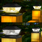 Waterproof Solar Fence Post Light with Crackle Glass Effect