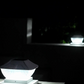 Waterproof Solar Fence Post Light with Crackle Glass Effect