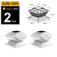 Waterproof Solar Fence Post Light with Crackle Glass Effect
