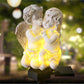 Solar-Powered Angel Statue Garden Decor Lights
